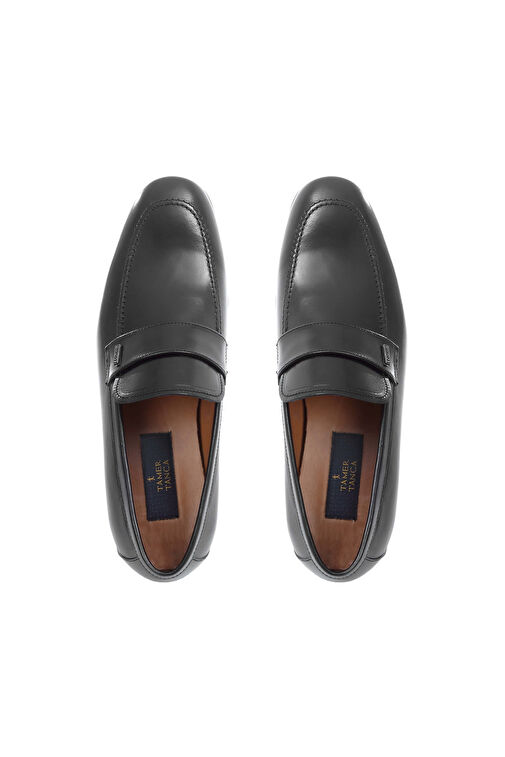 Tamer Tanca Erkek Hakiki Deri Siyah Klasik Ayakkabı - Görsel 5