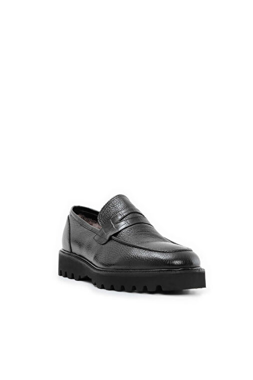 Tamer Tanca Erkek Hakiki Deri Siyah Klasik Ayakkabı - Görsel 3