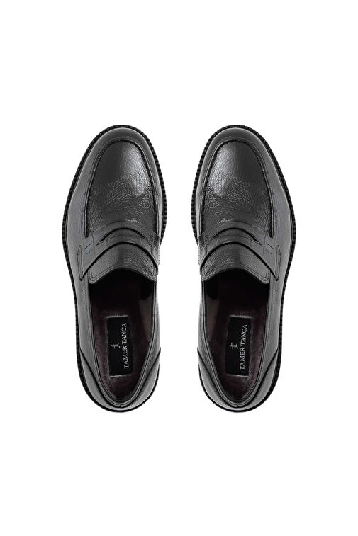 Tamer Tanca Erkek Hakiki Deri Siyah Klasik Ayakkabı - Görsel 5