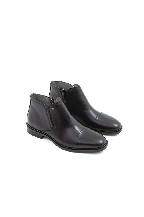 Tamer Tanca Siyah Erkek Deri Bot 205 5253 ERK BOT SK21-22 - Görsel 7