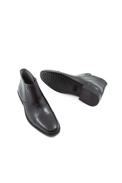 Tamer Tanca Siyah Erkek Deri Bot 205 5253 ERK BOT SK21-22 - Görsel 8