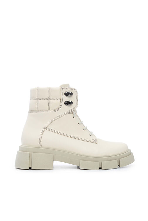 Tamer Tanca Kadın Hakiki Deri Bej Spor Bot - Görsel 2