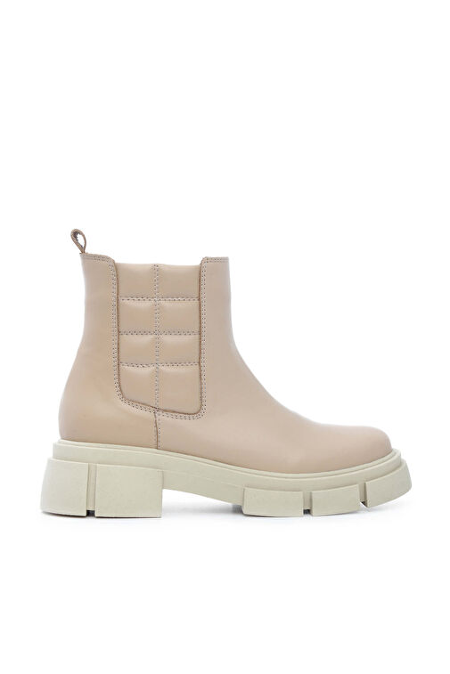 Tamer Tanca Kadın Hakiki Deri Bej Spor Bot - Görsel 2