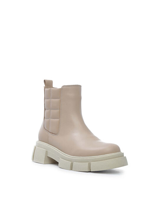 Tamer Tanca Kadın Hakiki Deri Bej Spor Bot - Görsel 4