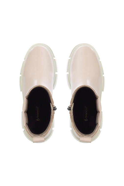 Tamer Tanca Kadın Hakiki Deri Bej Spor Bot - Görsel 6