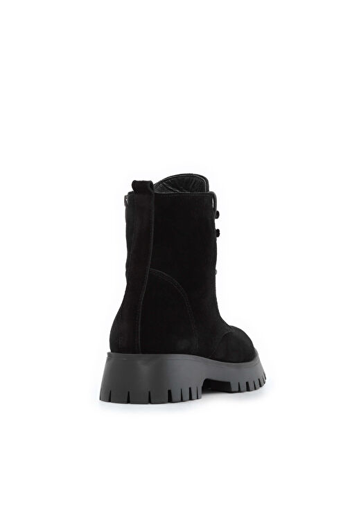 Tamer Tanca Kadın Hakiki Deri Siyah Süet POSTAL Bot - Görsel 5