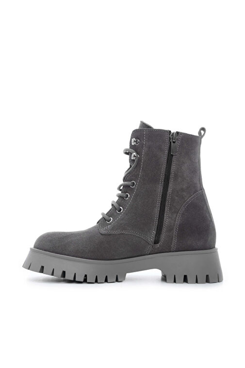 Tamer Tanca Kadın Hakiki Deri Gri POSTAL Bot - Görsel 3