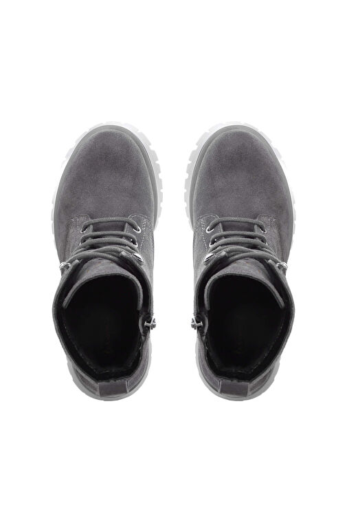 Tamer Tanca Kadın Hakiki Deri Gri POSTAL Bot - Görsel 6