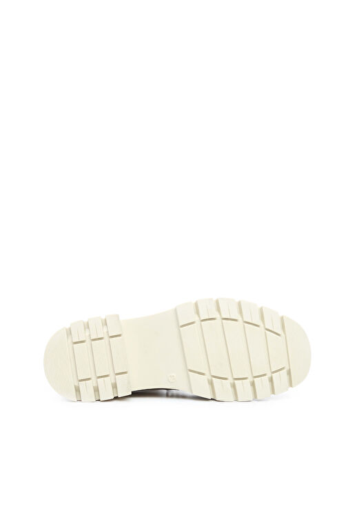 Tamer Tanca Kadın Tekstil & Suni Deri Ekru Günlük Bot - Görsel 10