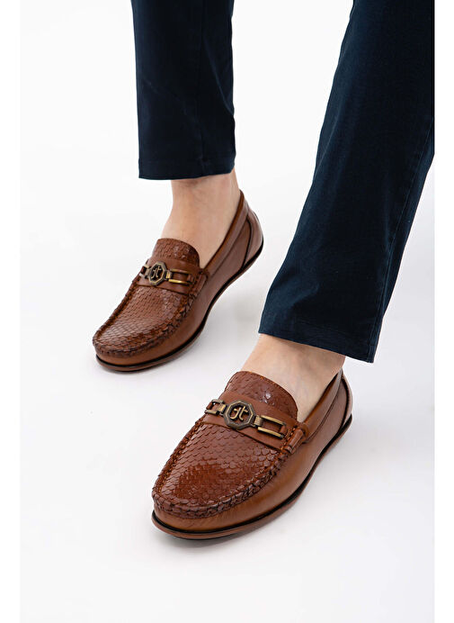 Tamer Tanca Tamer Tanca Erkek Hakiki Deri Taba Driver Ayakkabı Loafer | Boyner Taba - 5. görsel