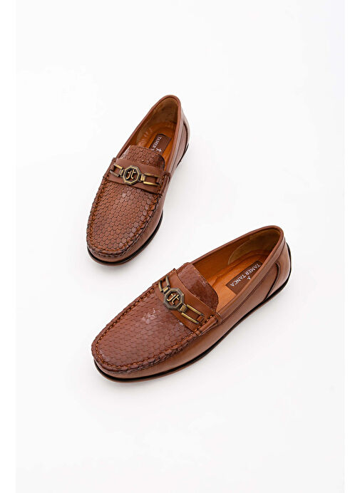 Tamer Tanca Tamer Tanca Erkek Hakiki Deri Taba Driver Ayakkabı Loafer | Boyner Taba - 7. görsel