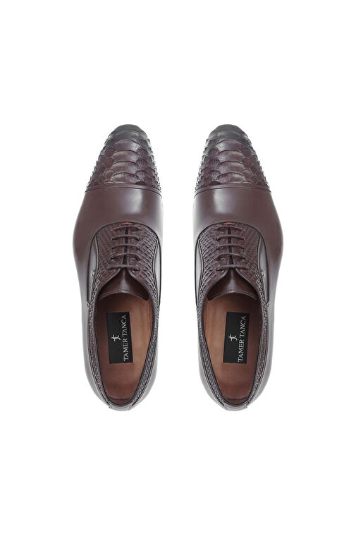 Tamer Tanca Erkek Hakiki Deri Kahverengi Klasik Ayakkabı - Görsel 5