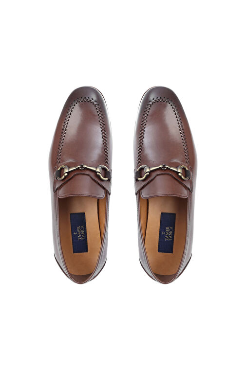 Tamer Tanca Erkek Hakiki Deri Taba Bufalo Makosen Ayakkabı - Görsel 5