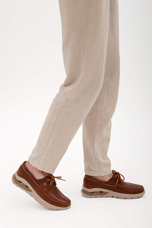 CALLAGHAN Erkek Hakiki Deri Bej Casual Ayakkabı - Görsel 2