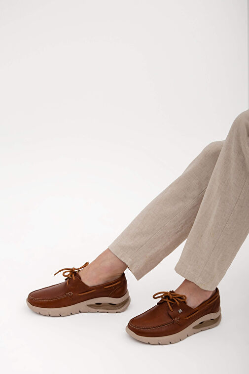 CALLAGHAN Erkek Hakiki Deri Bej Casual Ayakkabı - Görsel 3