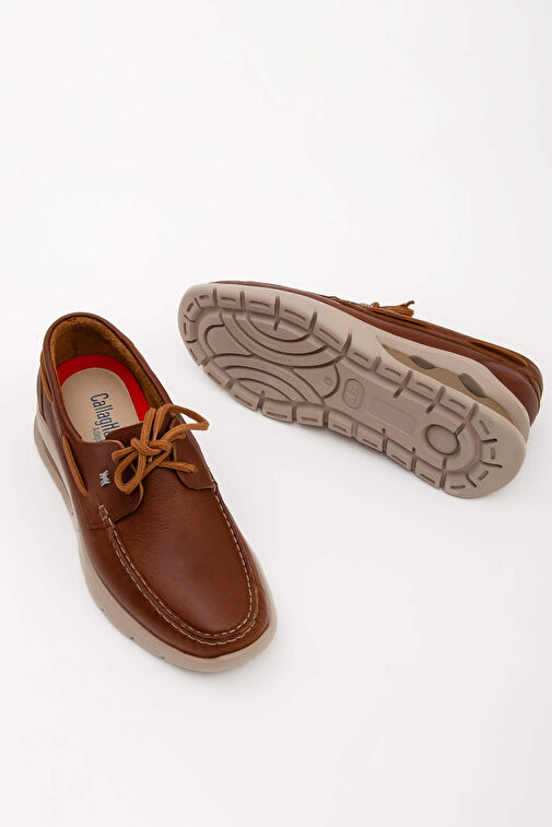 CALLAGHAN Erkek Hakiki Deri Bej Casual Ayakkabı - Görsel 6