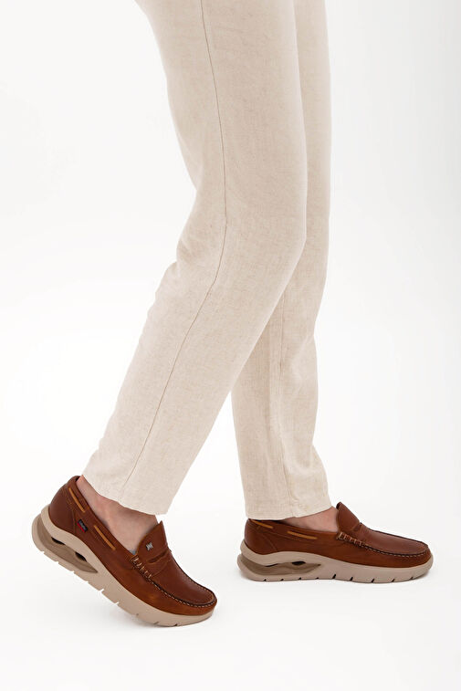 CALLAGHAN Erkek Hakiki Deri Kahverengi Casual Ayakkabı - Görsel 2