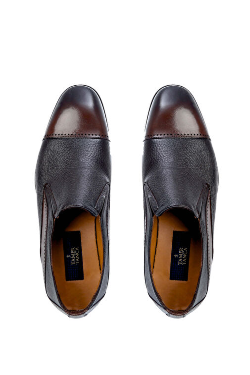 Tamer Tanca Erkek Hakiki Deri Kahverengi Klasik Ayakkabı - Görsel 5