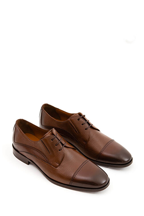 Tamer Tanca Erkek Hakiki Deri Taba Bufalo Klasik Ayakkabı - Görsel 5