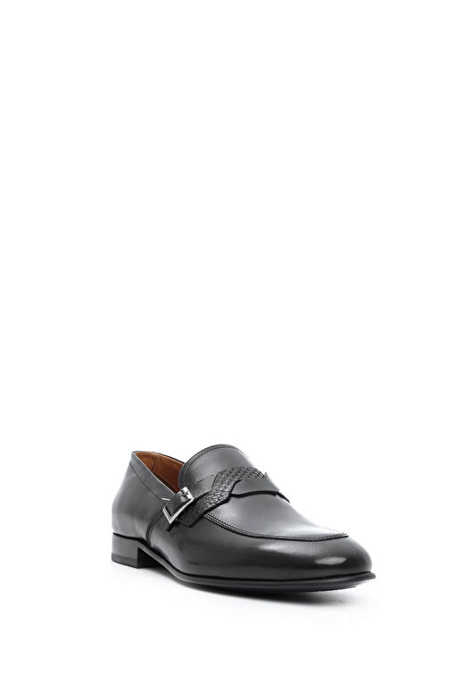 Tamer Tanca Siyah Erkek Deri Loafer 477 65914 ERK AYK Y22 - Görsel 3