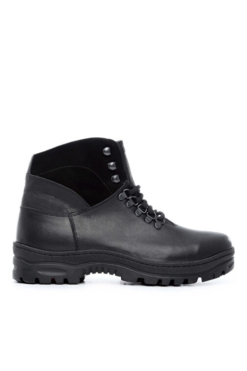 Tamer Tanca Erkek Hakiki Deri Siyah Casual Bot - Görsel 2