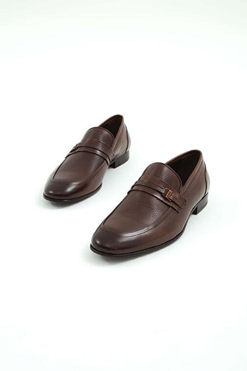 Tamer Tanca Erkek Hakiki Deri Taba Bufalo Makosen Ayakkabı - Görsel 8