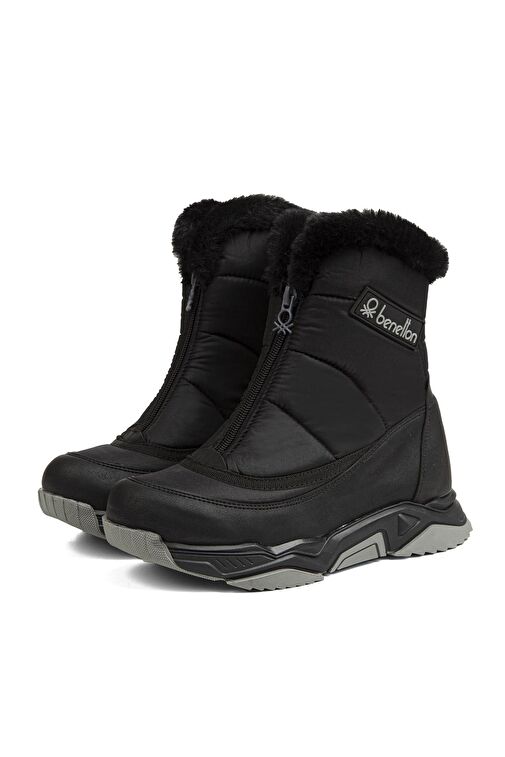 Benetton® | BN-30393 - 3256 Siyah - Kadın Bot - Görsel 5