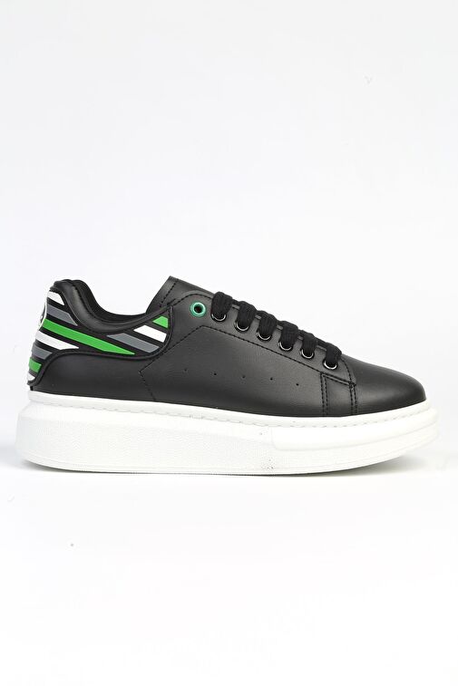 United Colors of Benetton Siyah Kadın Sneaker BN-30135-Siyah Beyaz - Görsel 2