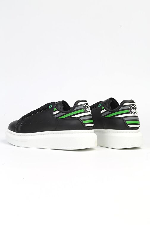 United Colors of Benetton Siyah Kadın Sneaker BN-30135-Siyah Beyaz - Görsel 4