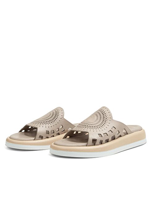 Pierre Cardin® | PC-7103-2162 Vizon - Kadın Terlik - Görsel 5