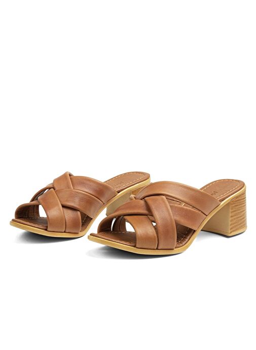 Pierre Cardin® | PC-7108 - 2162 Taba - Kadın Terlik - Görsel 5