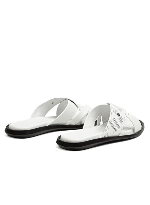 Pierre Cardin® | PC-7120 - 2162 Beyaz - Erkek Terlik - Görsel 4