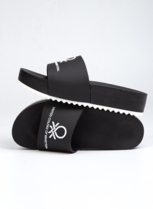 Benetton® | BN-1211- 3489 Siyah - Kadın Terlik - Görsel 5