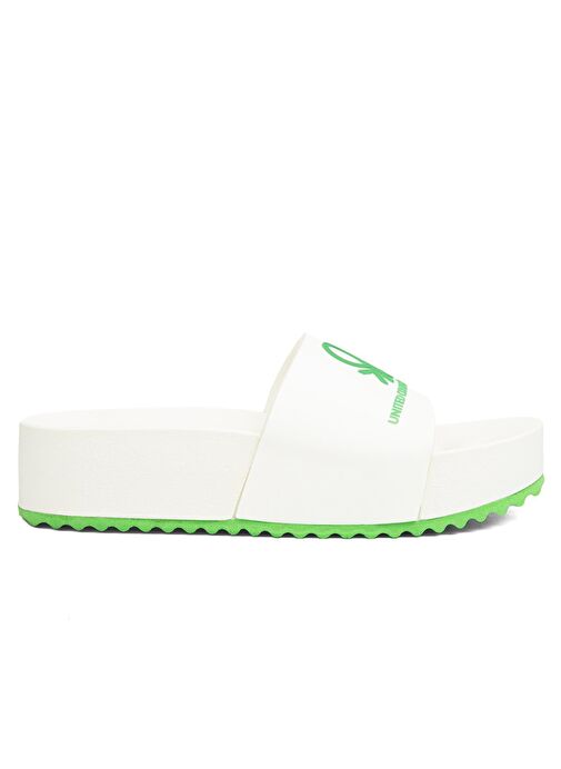 Benetton® |BN-1211- 3489 Beyaz - Kadın terlik - Görsel 3