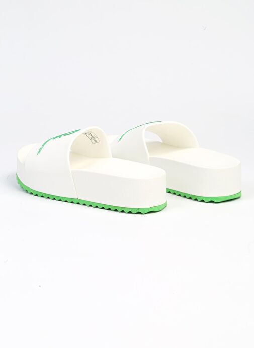 Benetton® |BN-1211- 3489 Beyaz - Kadın terlik - Görsel 9