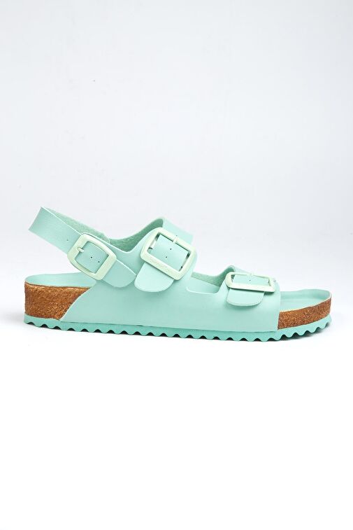 Benetton® | BN-1222- 3489 Acik Yesil - Kadın Sandalet - Görsel 2