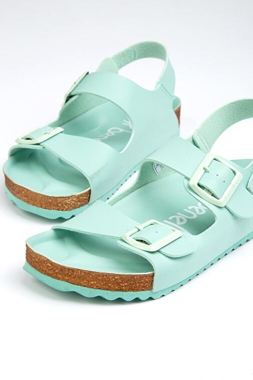 Benetton® | BN-1222- 3489 Acik Yesil - Kadın Sandalet - Görsel 5
