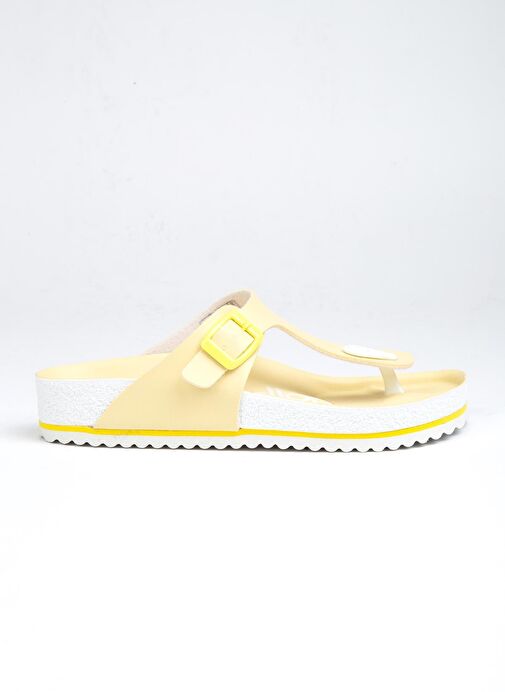 Benetton® | BN-1224- 3489 Sari - Kadın Terlik - Görsel 2