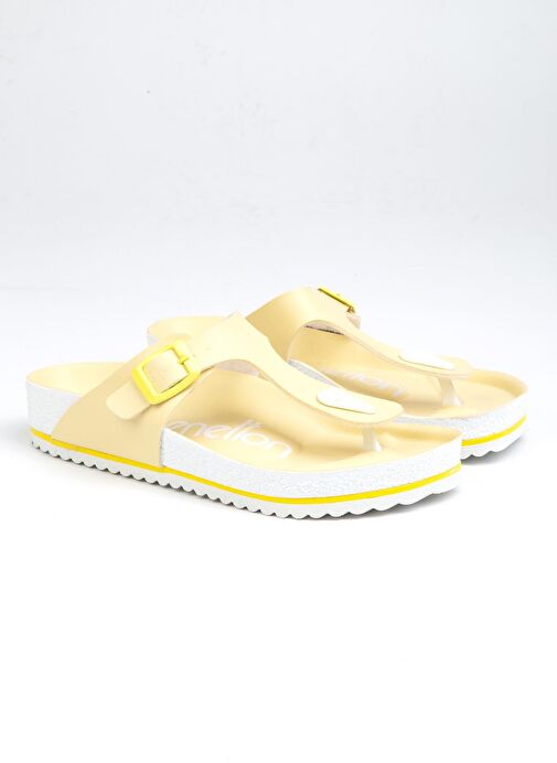 Benetton® | BN-1224- 3489 Sari - Kadın Terlik - Görsel 3