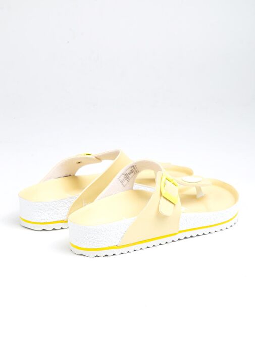 Benetton® | BN-1224- 3489 Sari - Kadın Terlik - Görsel 4