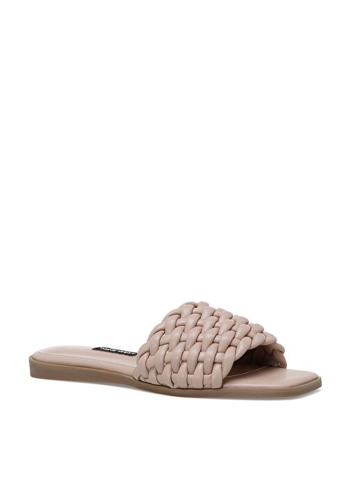 Nine West Nine West Bej SUYN 2FX NUDE Kadın Düz Terlik Sandalet & Terlik | Boyner Bej - 3. görsel