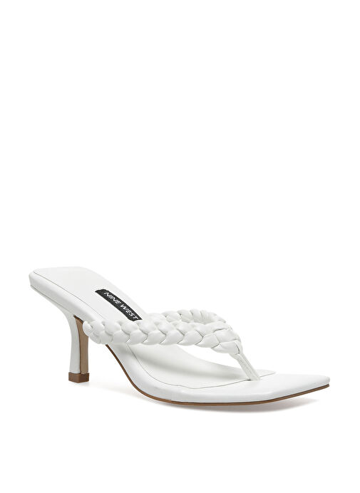 Nine West Nine West ORVE 2FX Beyaz Kadın Topuklu Terlik Sandalet & Terlik | Boyner Beyaz - 3. görsel