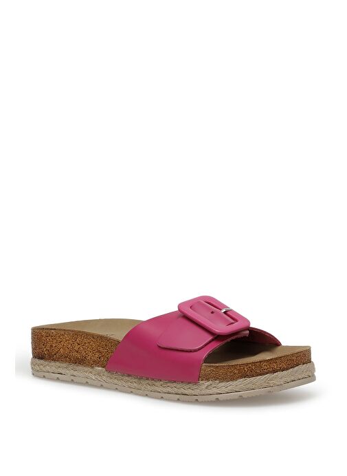 DESNA 3FX Fuşya Kadın Düz Terlik - Görsel 3