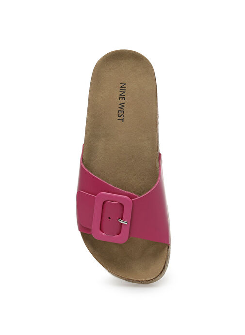 DESNA 3FX Fuşya Kadın Düz Terlik - Görsel 7
