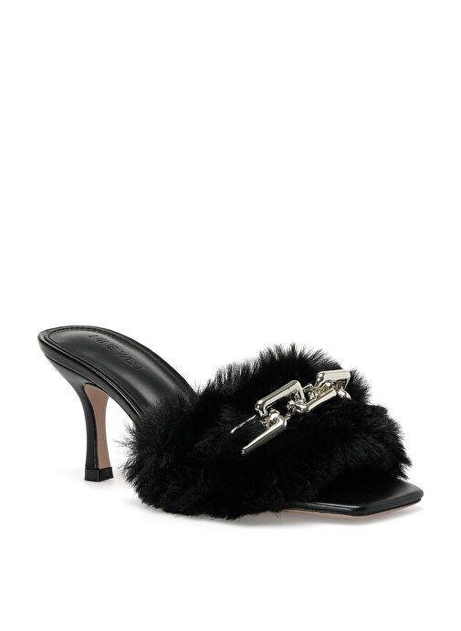 AMORE 2PR Siyah Kadın Topuklu Terlik - Görsel 4