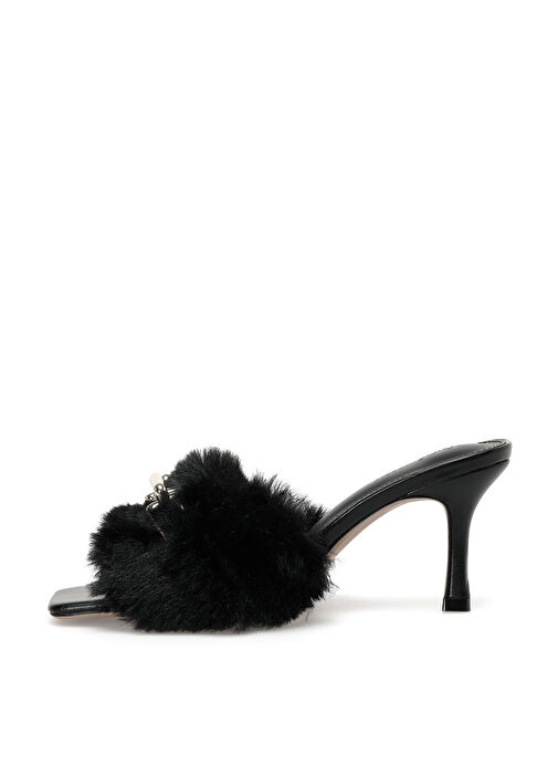 AMORE 2PR Siyah Kadın Topuklu Terlik - Görsel 3