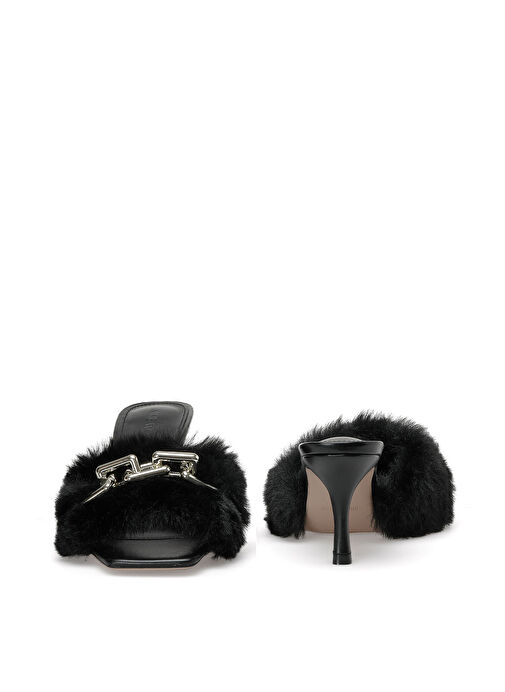 AMORE 2PR Siyah Kadın Topuklu Terlik - Görsel 6