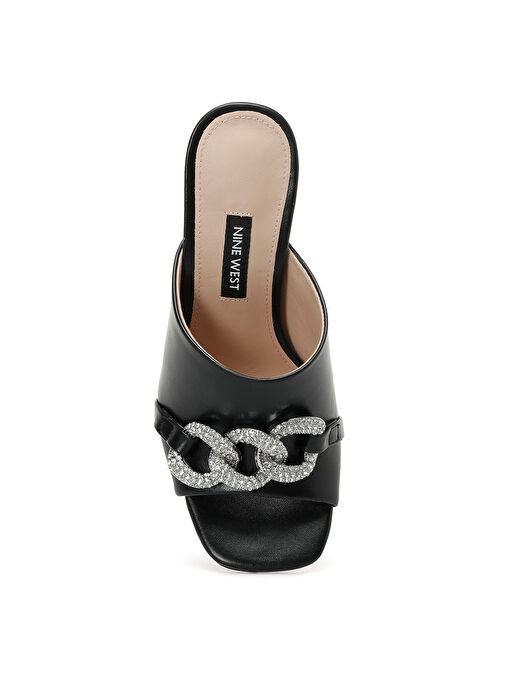 BERNE 2PR Siyah Kadın Topuklu Terlik - Görsel 7