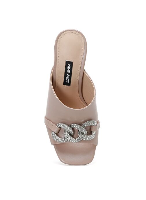 BERNE 2PR Pudra Kadın Topuklu Terlik - Görsel 7