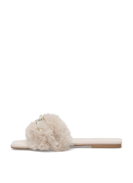 AMORA 2PR Pudra Kadın Düz Terlik - Görsel 5